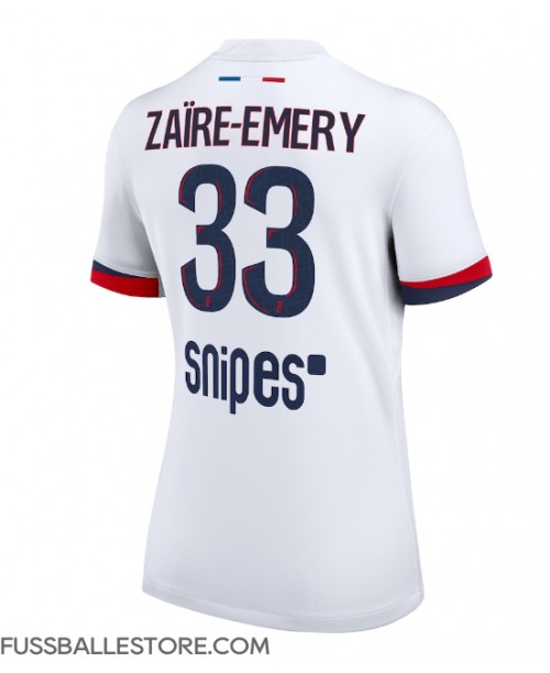 Günstige Paris Saint-Germain Warren Zaire-Emery #33 Auswärtstrikot Damen 2025-26 Kurzarm Günstige Paris Saint-Germain Warren Zaire-Emery #33 Auswärtstrikot Damen 2025-26 Kurzarm